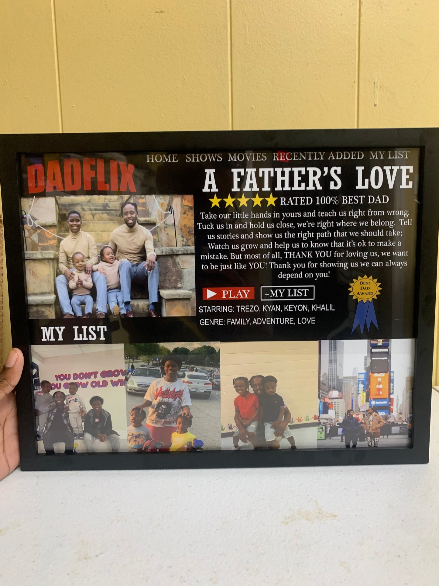Custom Father's Day Frame