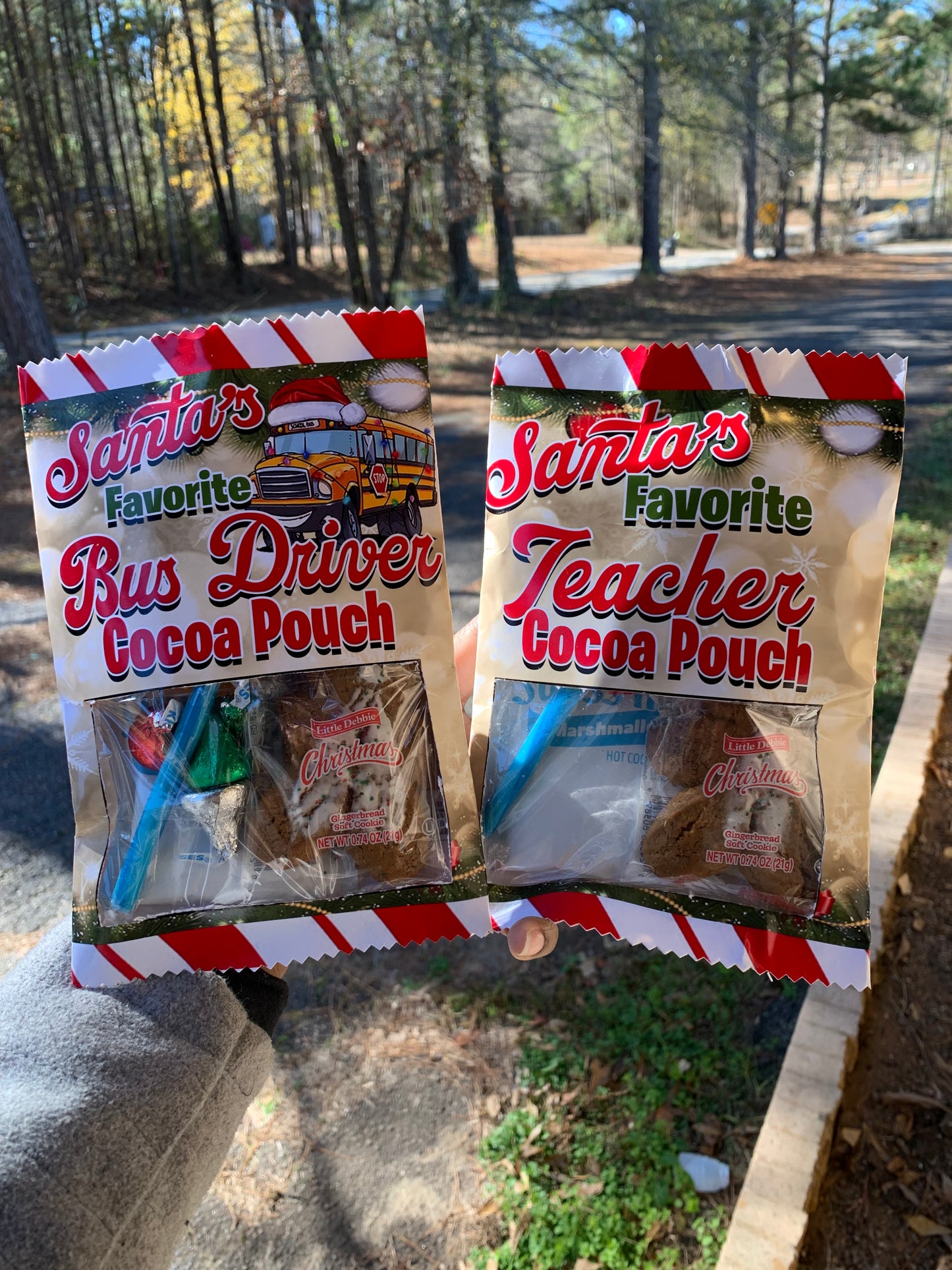 Santa Cocoa Pouches