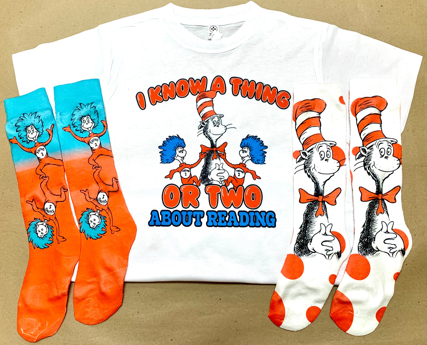 Read Across America Shirt and Sock Combo