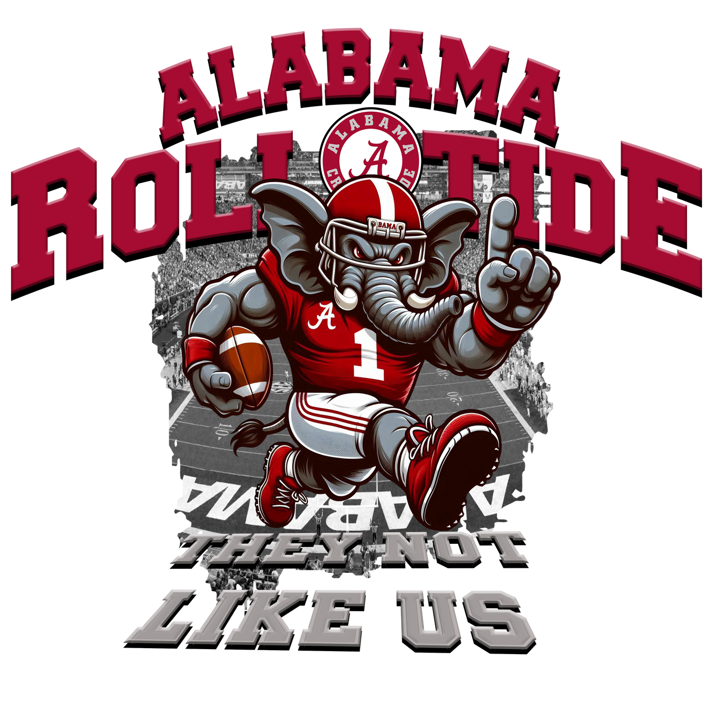ALBAMA FOOTBALL FAN PNG